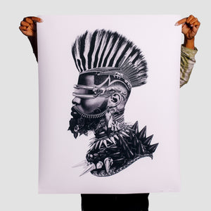 Afro Punk Art Poster Print